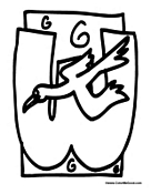 Bird Alphabet - Letter W