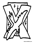 Bird Alphabet - Letter X