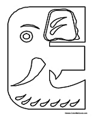 Funny Animal ABC's - Letter E