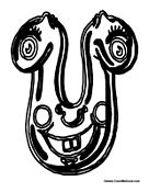 Halloween Alphabet - Letter U