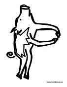 Farm Animal Alphabet - Letter P