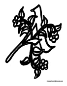 Flower Alphabet ABCs - Letter A