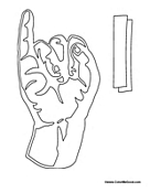 Sign Language - Letter I