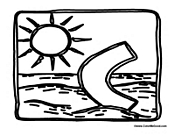 Summer Beach ABC's - Letter C