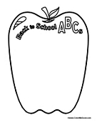 Back to School ABC's Apple
