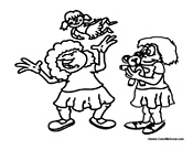 Girls Playing with Dolls