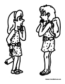 Two Girls Dressed Up