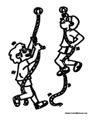 PE and Gym Rope Climb
