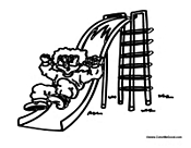 Kid on Super Slide