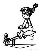 Teeter Totter on the Playground