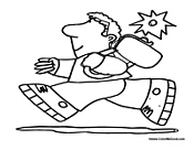 Boy Student Walking to School