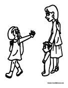 Girl Going to School