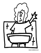 Girl Raising Her Hand