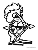 Kid with Bow and Arrow