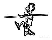 Kid Throwing Javelin