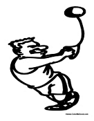 Man Throwing Ball Athletic