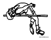 Man Doing the High Jump