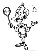 Badminton Coloring Page 2