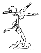Ballerina Coloring Page 2