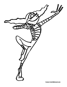 Ballerina Coloring Page 6