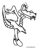 Ballet Coloring Page 1