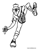 Baseball Coloring Page 4