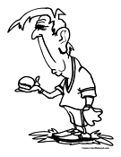 Baseball Coloring Page 7
