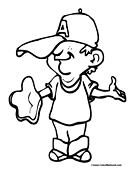 Baseball Coloring Page 8
