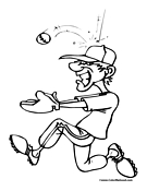 Baseball Coloring Page 10