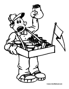 Baseball Coloring Page 11