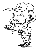 Baseball Coloring Page 13