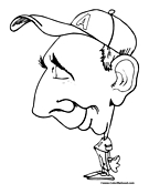 Baseball Coloring Page 14