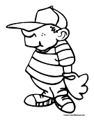 Baseball Coloring Page 15