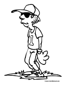 Baseball Coloring Page 16