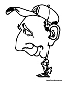Cartoon Baseball Player