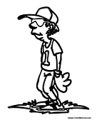 Pitcher at a Baseball Game