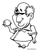 Bowling Coloring Page 5