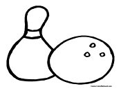 Bowling Ball and Pin