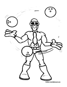 Bowling Coloring Page 8