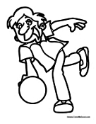 Boy Going Bowling