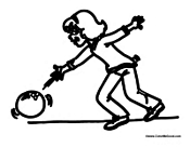 Girl Going Bowling