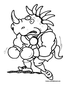 Boxing Coloring Page 3