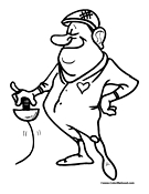 Fencing Coloring Page 1