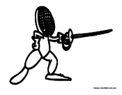 Kid Fencing with Sword