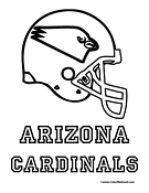 Arizona Cardinals Coloring Page