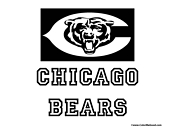 Chicago Bears Coloring Page