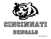Cincinnati Bengals Coloring Page