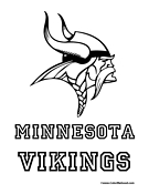 Minnesota Vikings Coloring Page
