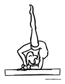 Girl on Balance Beam