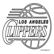 Los Angeles Clippers Coloring Page